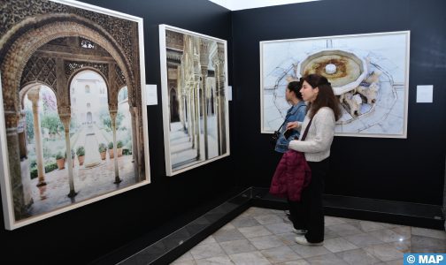 Marrakech: Inauguración de la exposición fotográfica «Contemplando y escuchando la Alhambra» del español Fernando Manso