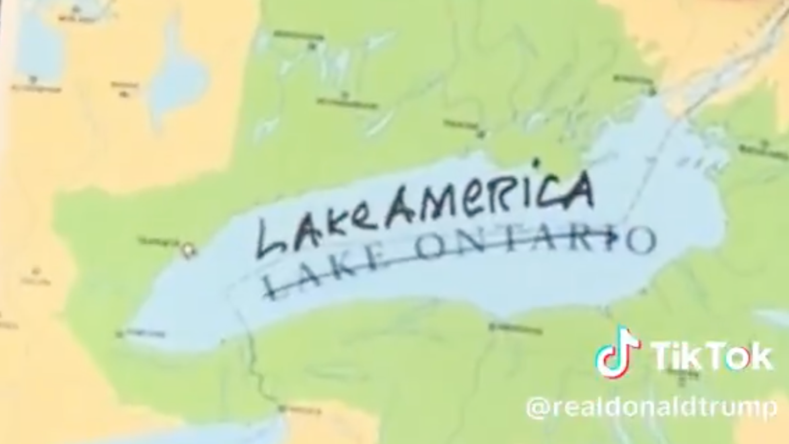Trump envisage de rebaptiser le lac Ontario 